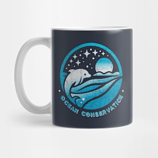 Ocean Conservation "Vintage Logo" Mug